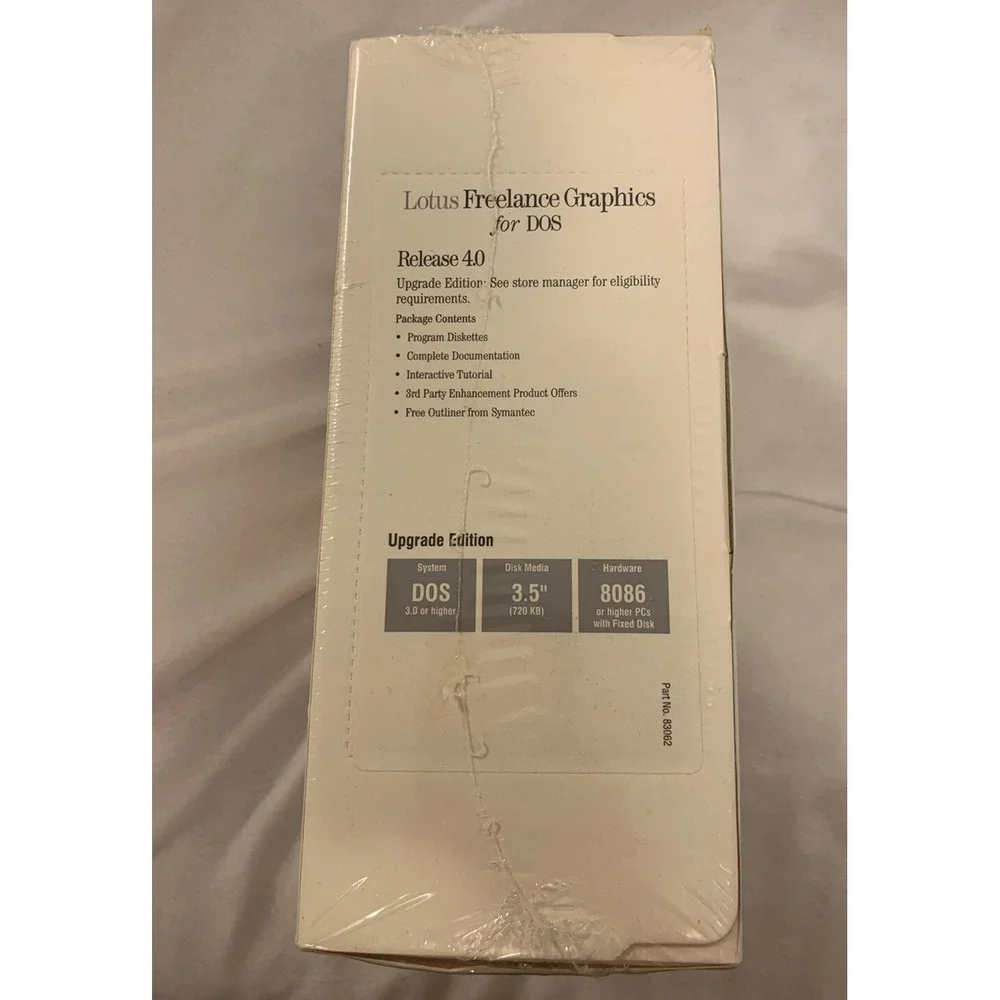 Lotus Freelance Graphics for DOS Release 4.0 Upgrade 3.5 Disk Vtg PC Software